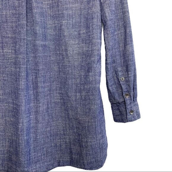 Madewell Chambray Boyfriend Long Sleeve Top - Picture 6 of 6